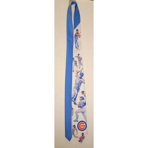Men's Ralph Marlin Chicago Cubs Necktie  100% Polyester Classic Baseball